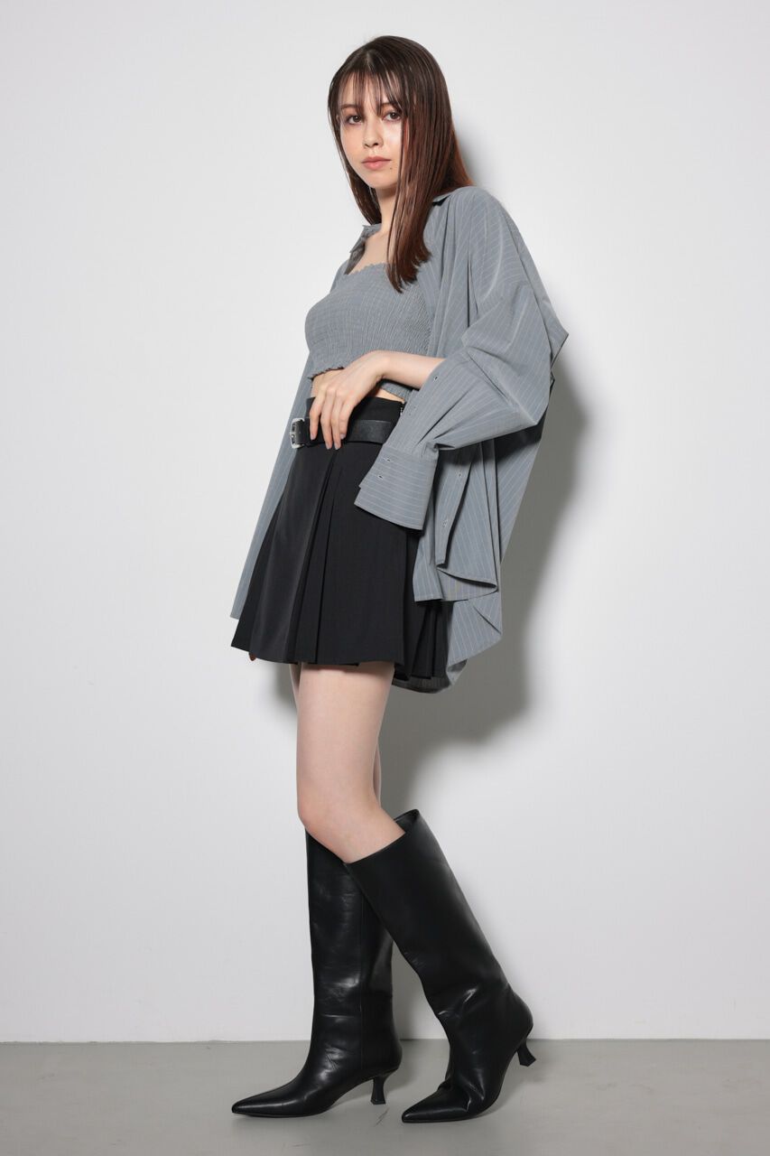 rienda「シャーリングベアセットシャツ」|シャツ・ブラウス|