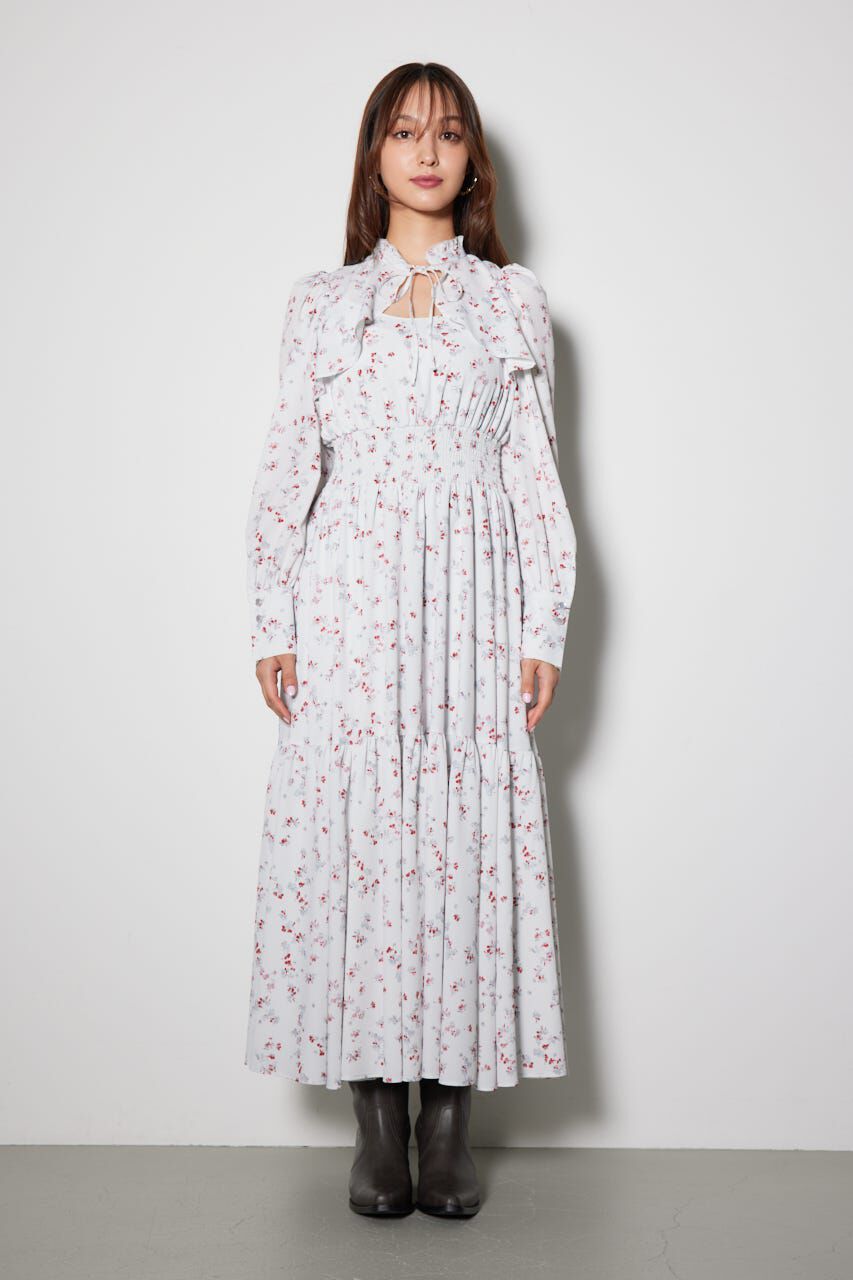 rienda「シャーリングフレアワンピース」|ワンピース|