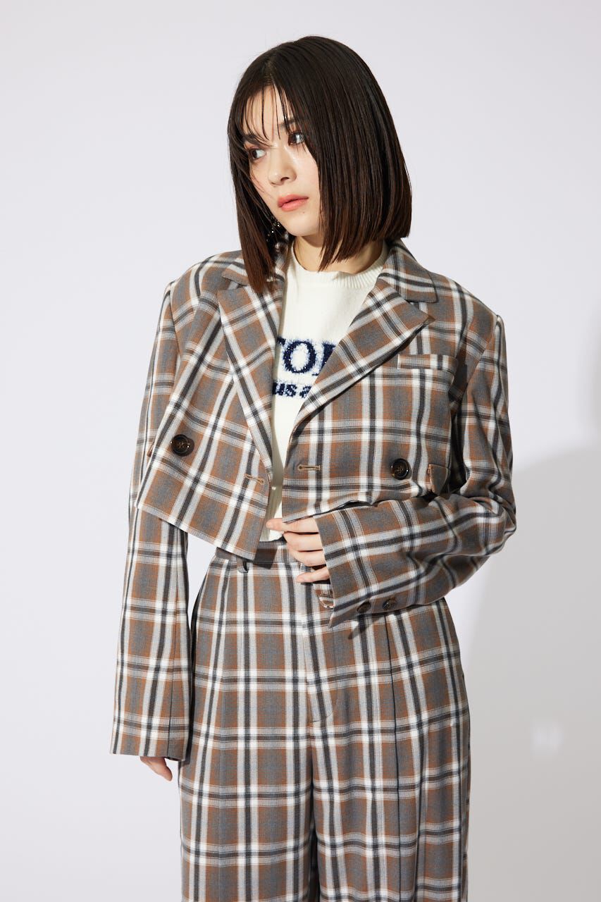 rienda「ダブルテーラードショートジャケット」|その他|