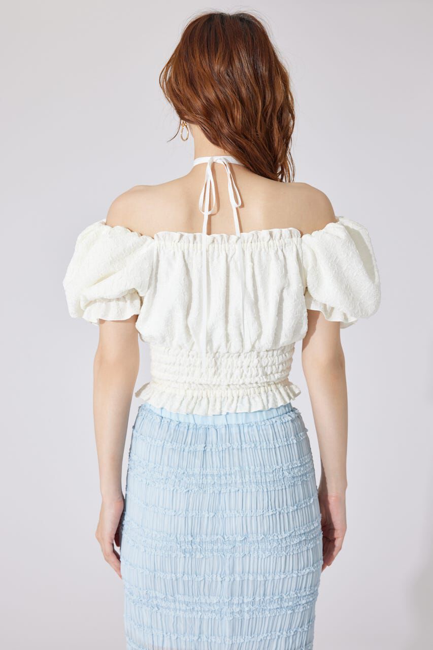 rienda「メニーウェイシャーリングショートブラウス」|シャツ・ブラウス|