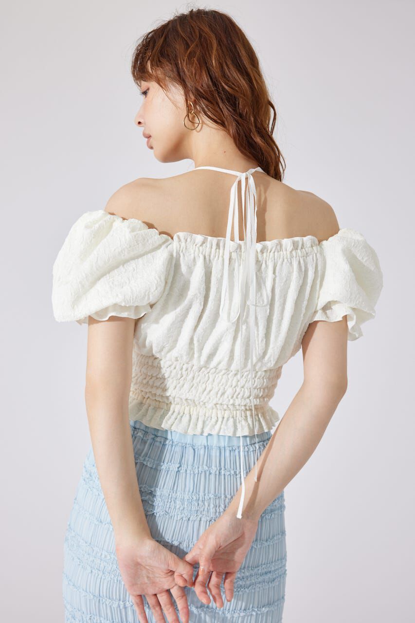 rienda「メニーウェイシャーリングショートブラウス」|シャツ・ブラウス|