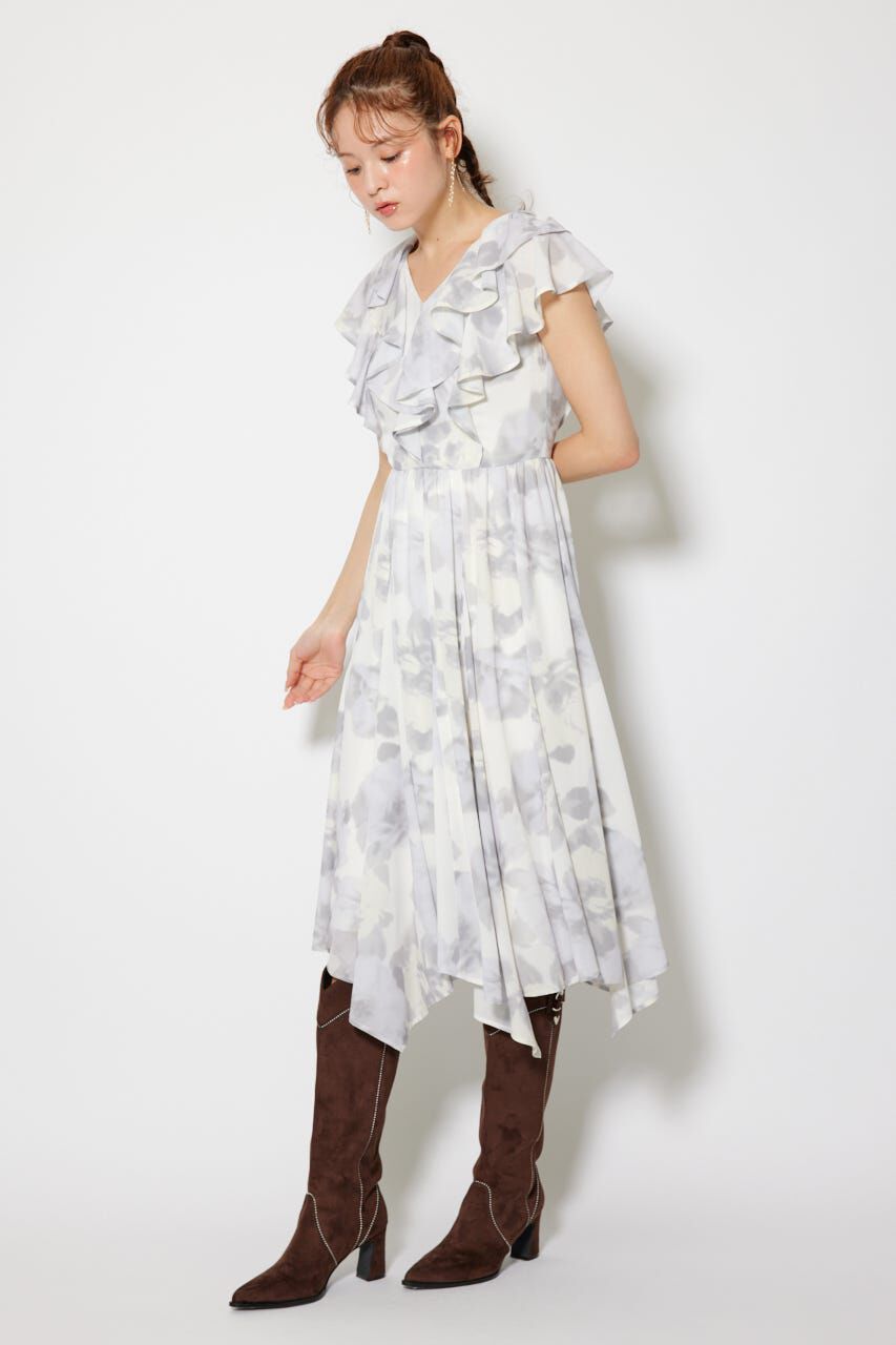 rienda「シアーパターンイレヘムワンピ」|ワンピース|