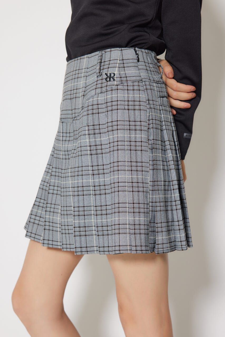 rienda「グレンチェックプリーツスカート」|スカート|
