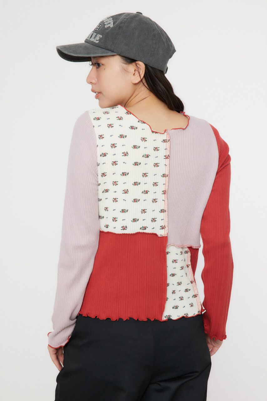 RODEO CROWNS「パッチワーク2WAYリブトップス」|Tシャツ・カットソー|