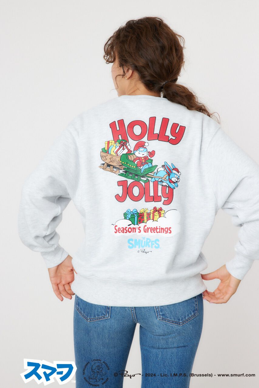 RODEO CROWNS「(THE SMURFS)Xmasスウェットトップス」|パーカー|