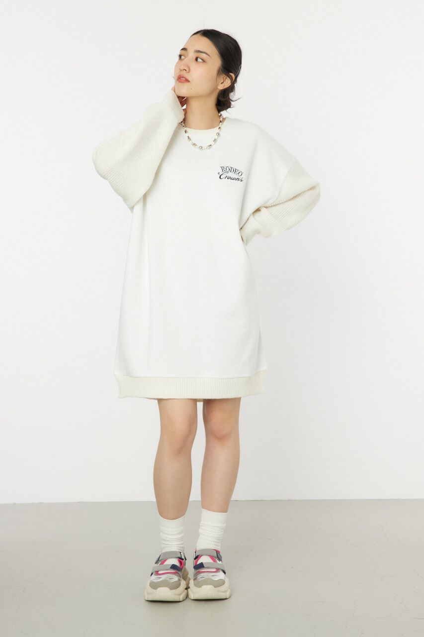 RODEO CROWNS「ドッキングロゴニットワンピース」|ワンピース|