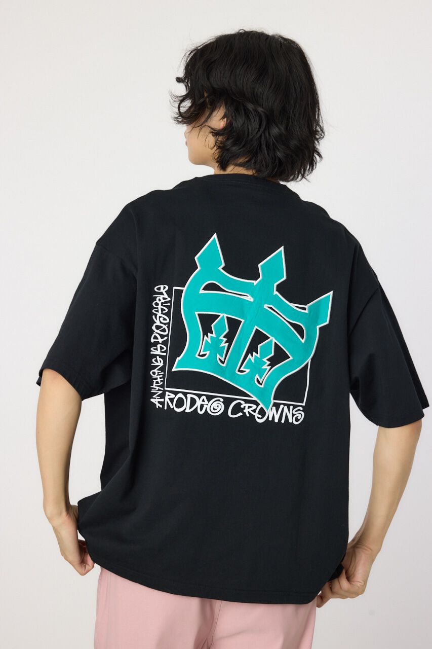 RODEO CROWNS「メンズTagging Big Crownトップス」|Tシャツ・カットソー|BLK