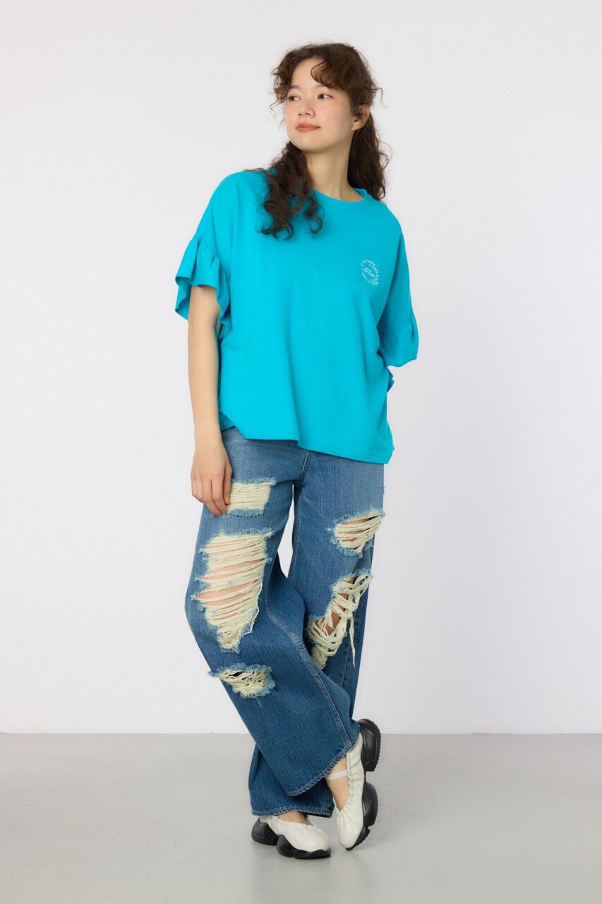 RODEO CROWNS「フリルスリーブトップス」|Tシャツ・カットソー|