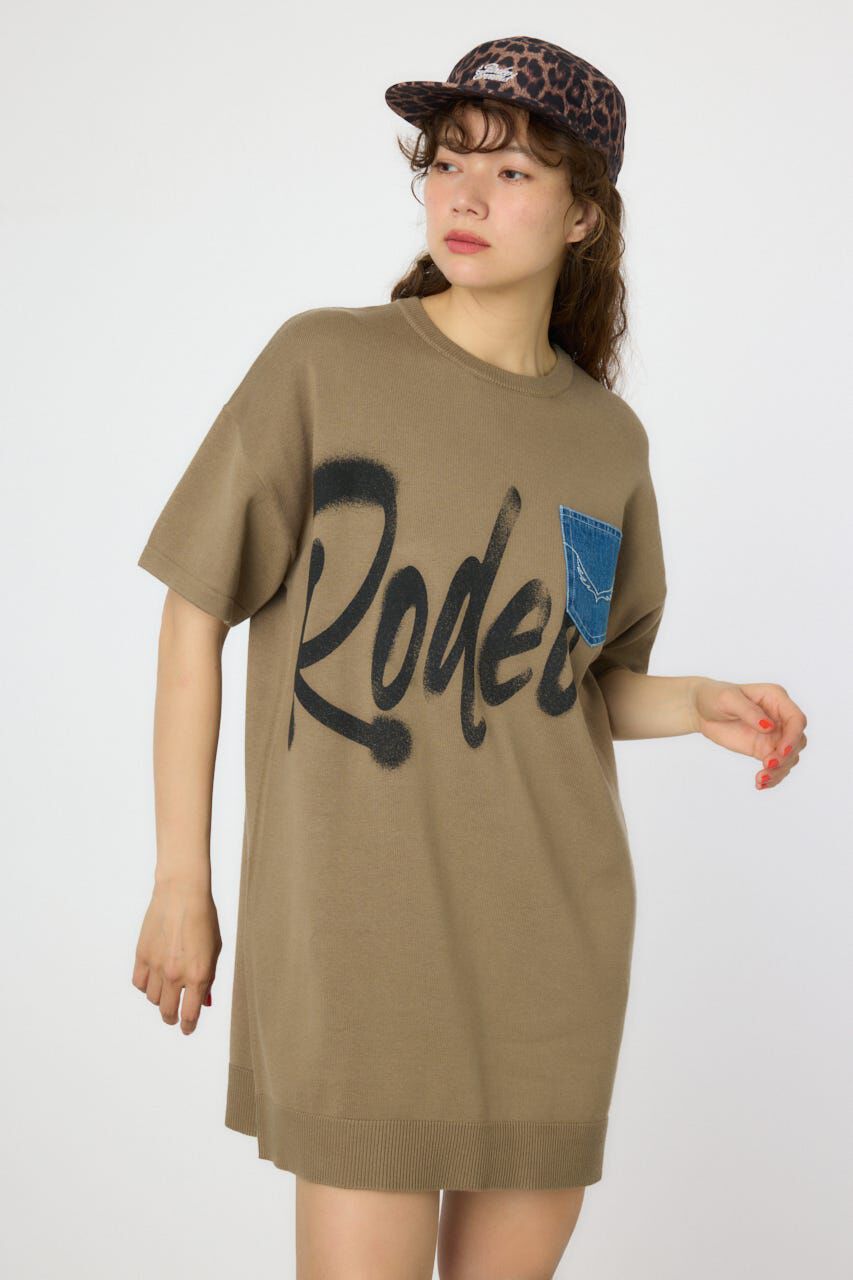 RODEO CROWNS「スプレーロゴニットワンピース」|ワンピース|