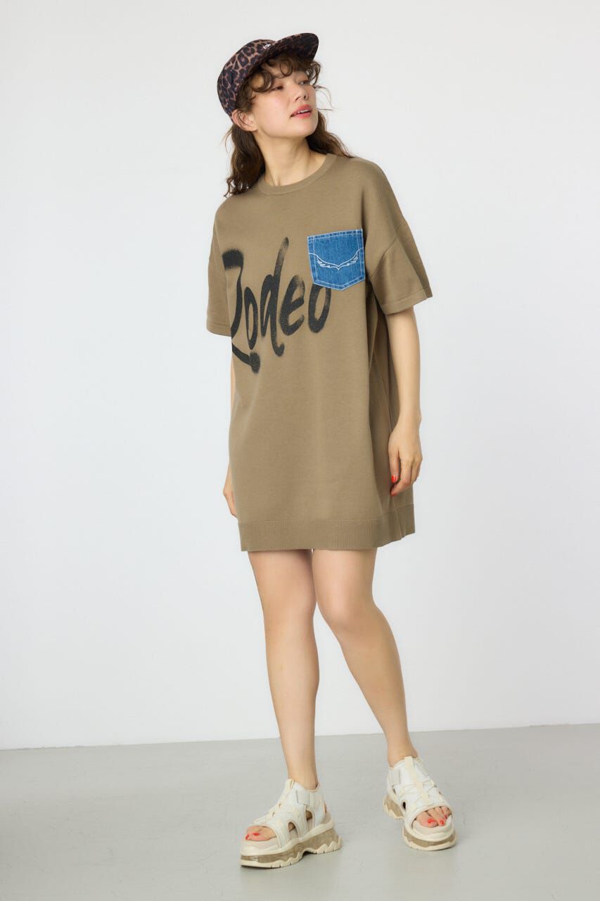 RODEO CROWNS「スプレーロゴニットワンピース」|ワンピース|