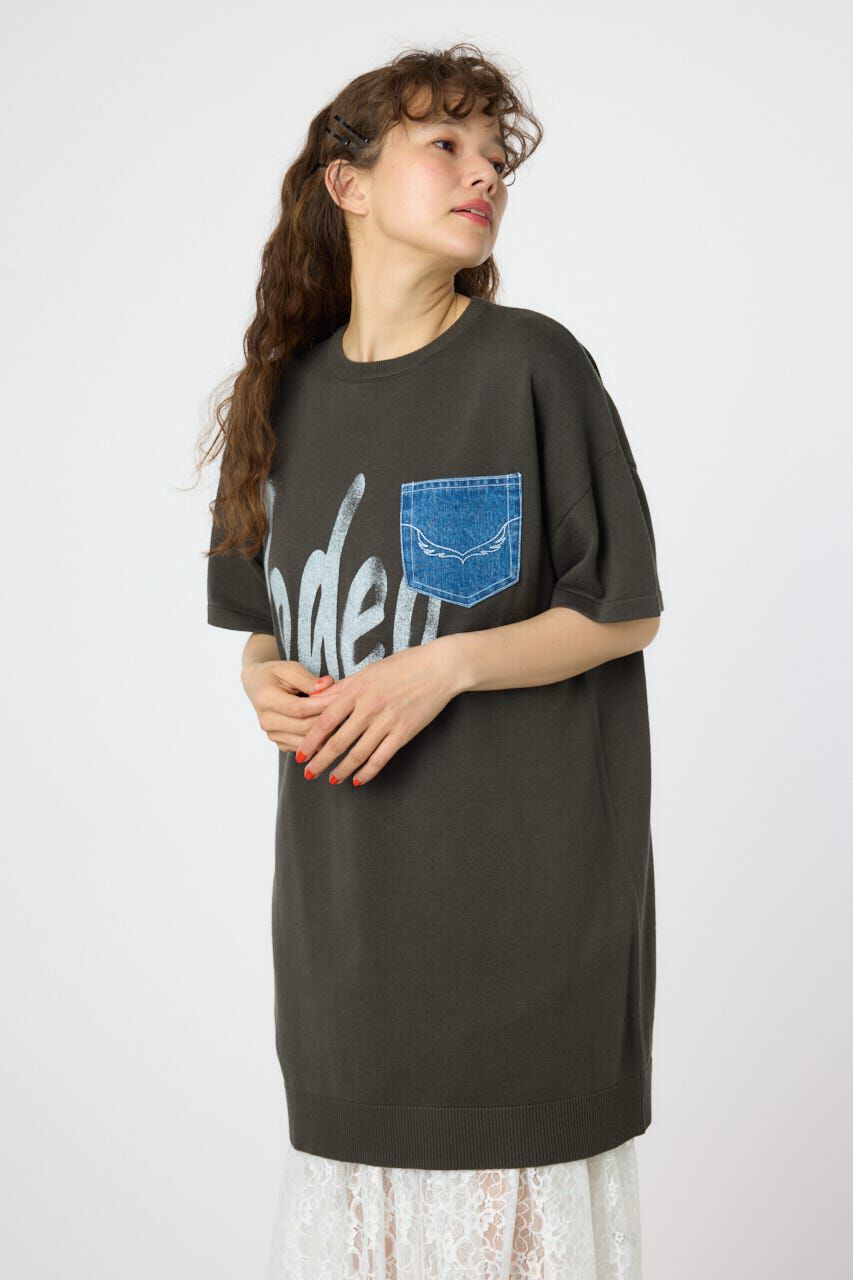 RODEO CROWNS「スプレーロゴニットワンピース」|ワンピース|