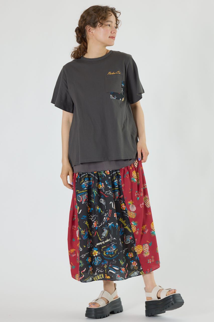 RODEO CROWNS「バックリボンアロハTシャツ」|Tシャツ・カットソー|