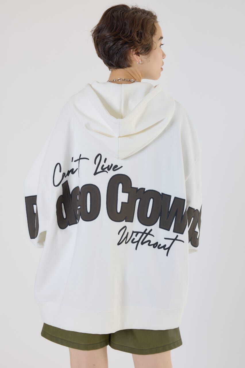 RODEO CROWNS「ロゴアップリケルーズパーカー」|パーカー|O/WHT1