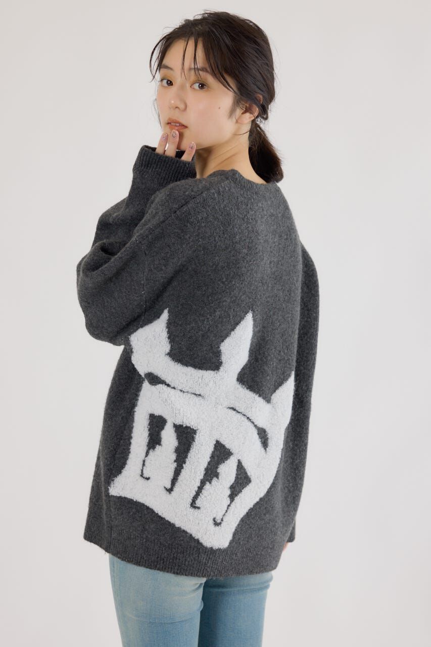 RODEO CROWNS「ビッグクラウンニットトップス」|ニット・セーター|BLK