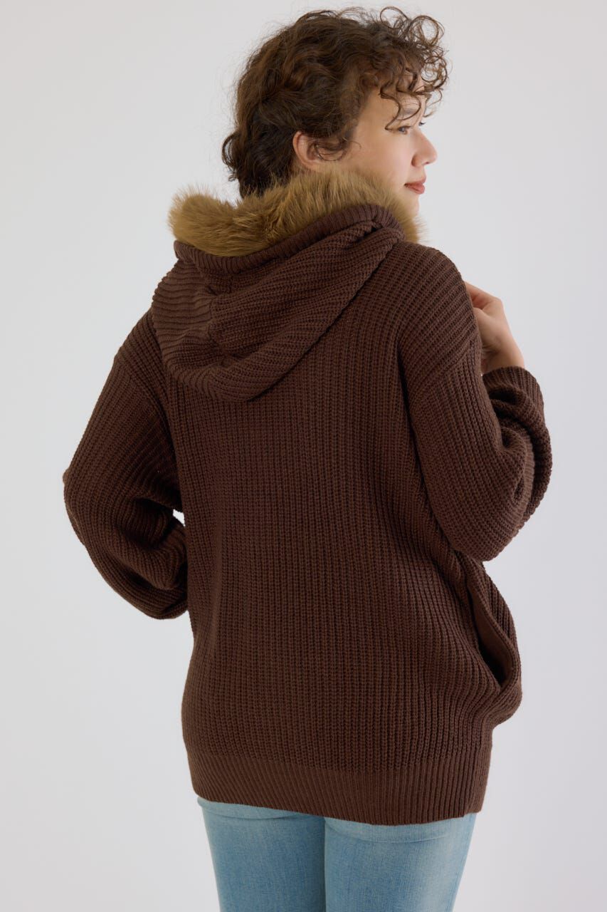 RODEO CROWNS「FADE LOGOニットジップフーディー」|パーカー|