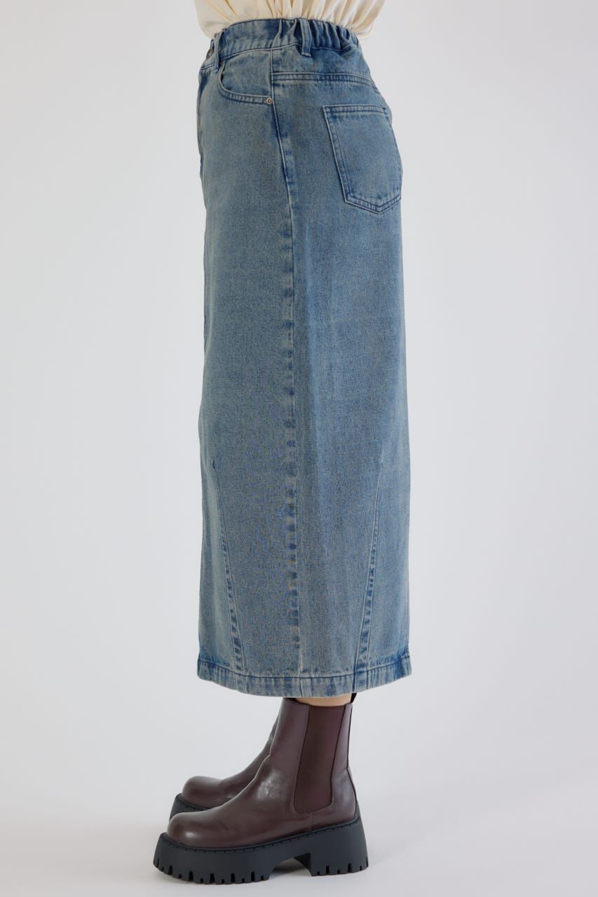 RODEO CROWNS「カーブデニムマキシスカート」|スカート|