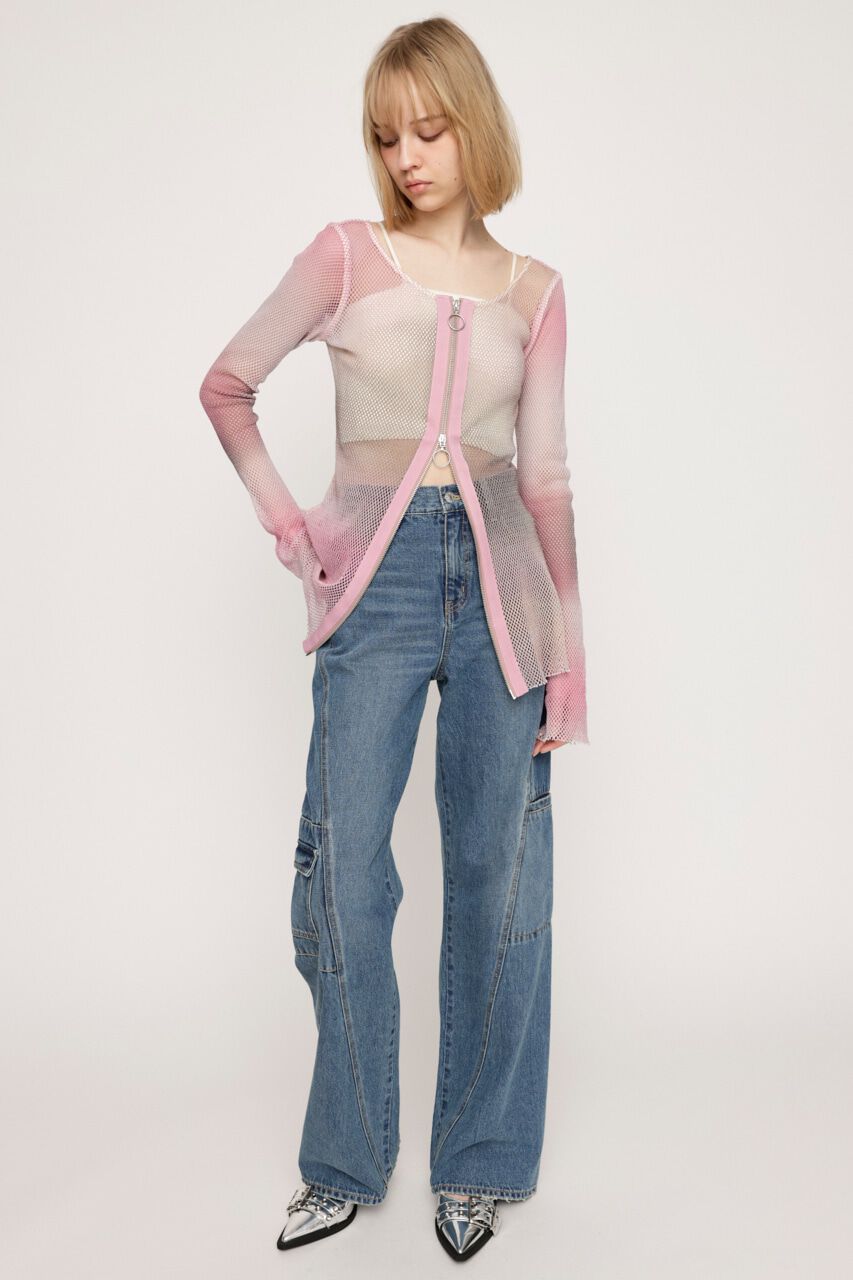 SLY「JW SLANT SEAM MID STRAIGHT-B」|デニム|