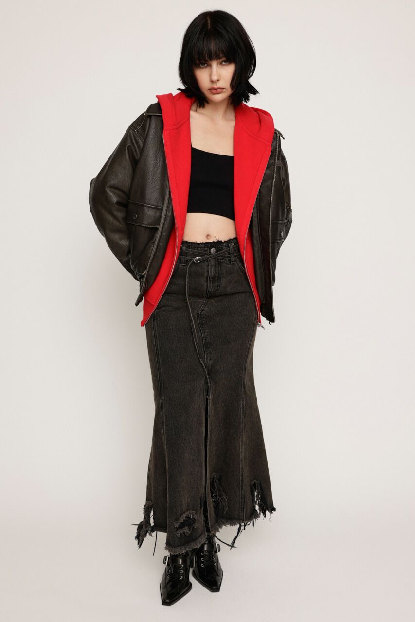 SLY「L／W DEEP DAMAGE MERMAID L／SK-E」|スカート|