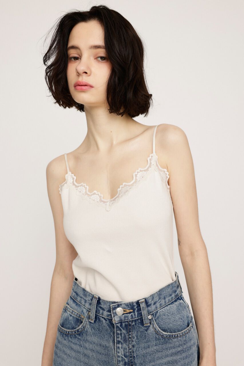 SLY「LACE DOCKING キャミソール」|キャミソール|