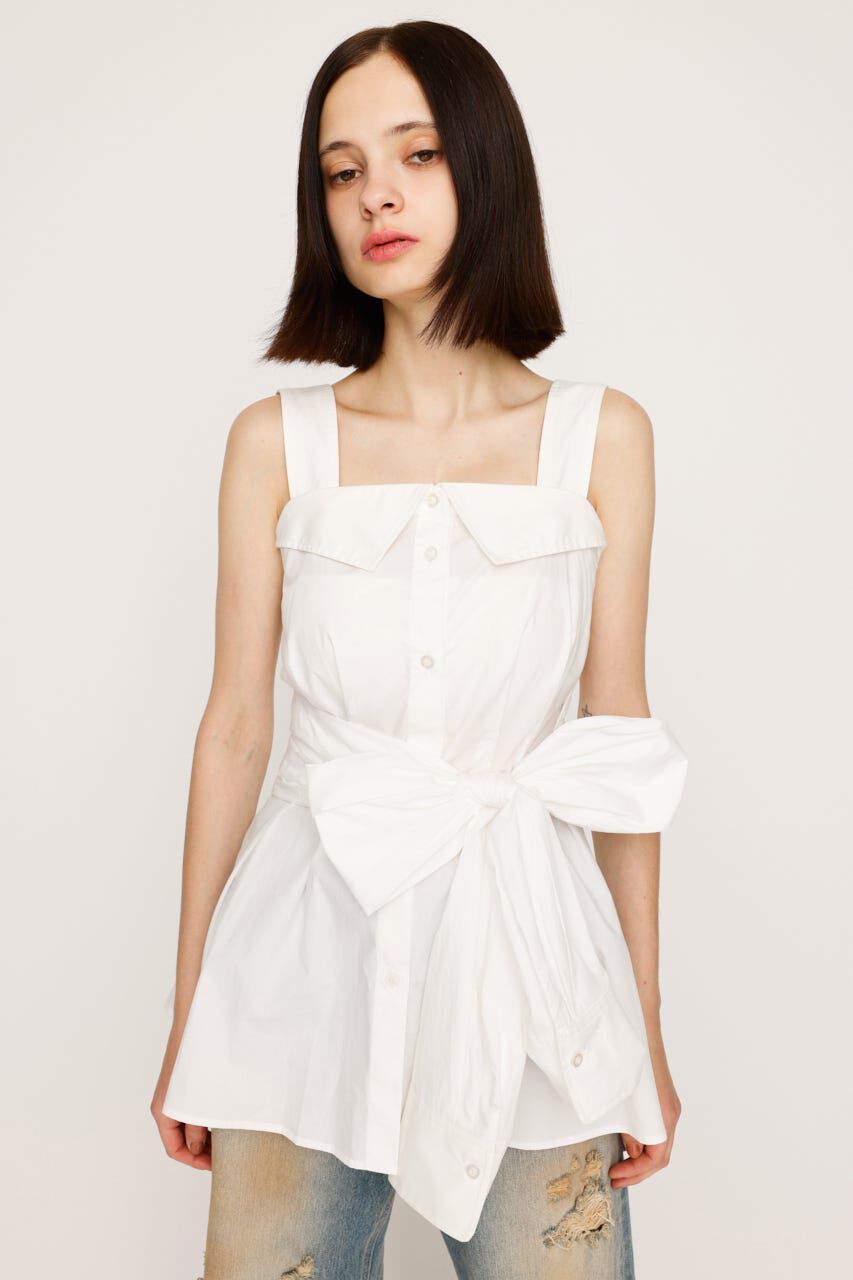 SLY「SHIRT DETAIL CAMI トップス」|キャミソール|