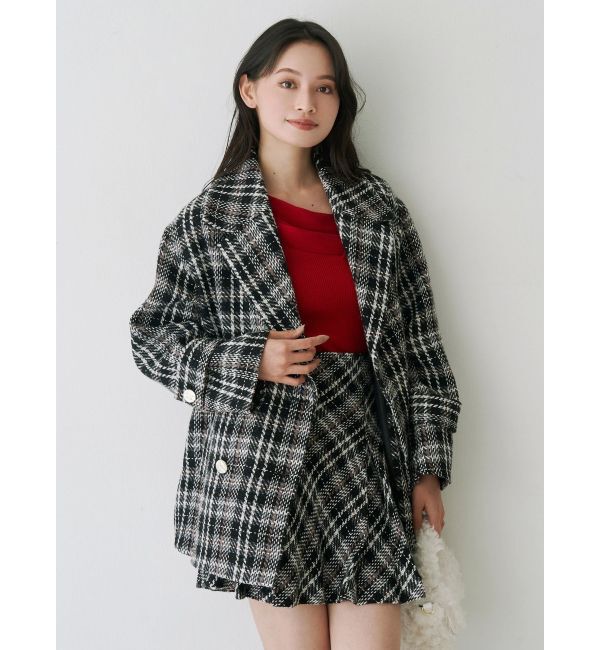 MERCURYDUO「オリジナルロービングチェックPコート」|その他|