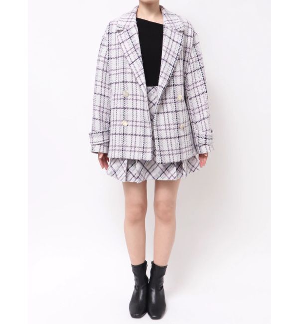 MERCURYDUO「オリジナルロービングチェックPコート」|その他|