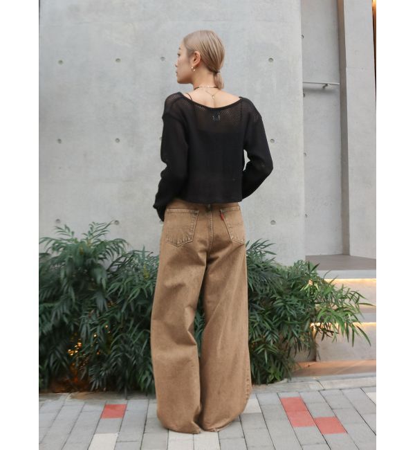 Ungrid「ブリーチルーズデニム」|デニム|