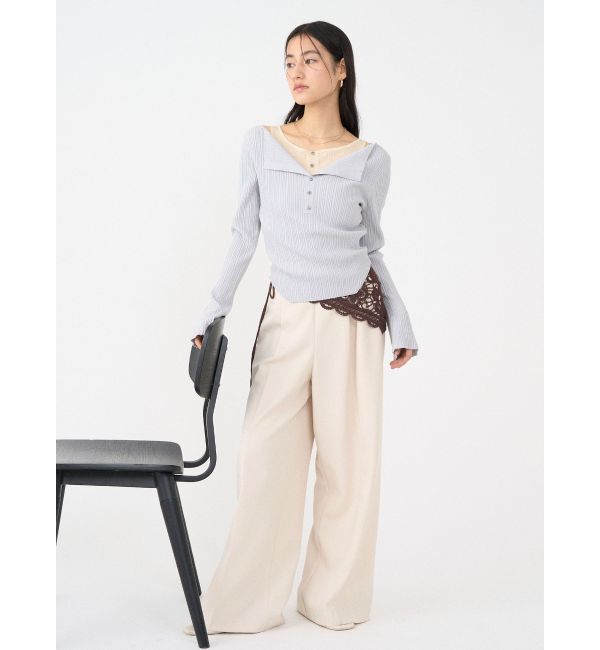 LAGUNAMOON「バイカラーベルトパンツ」|その他|