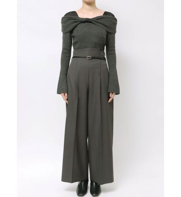 LAGUNAMOON「バイカラーベルトパンツ」|その他|