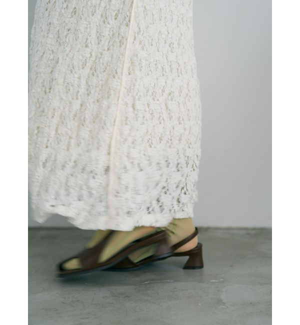 LAGUNAMOON「アシメオープントゥサンダル」|サンダル|ブラウン