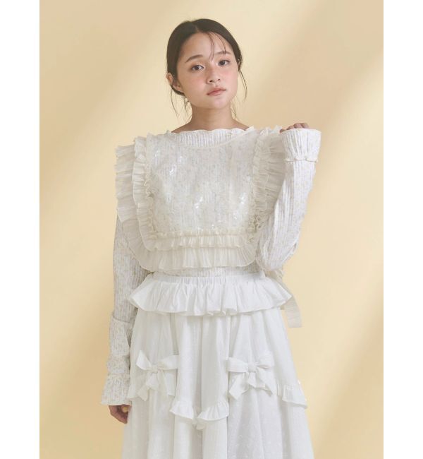 merry jenny「フラワーメロートップス」|Tシャツ・カットソー|