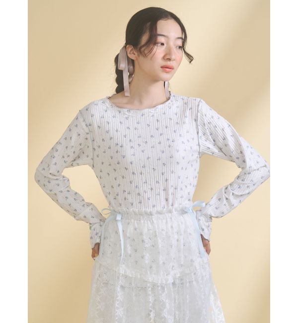 merry jenny「フラワーメロートップス」|Tシャツ・カットソー|