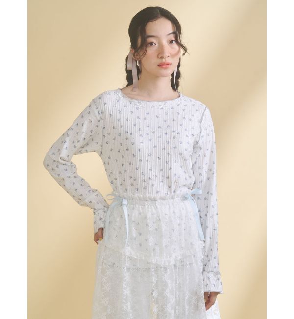 merry jenny「フラワーメロートップス」|Tシャツ・カットソー|