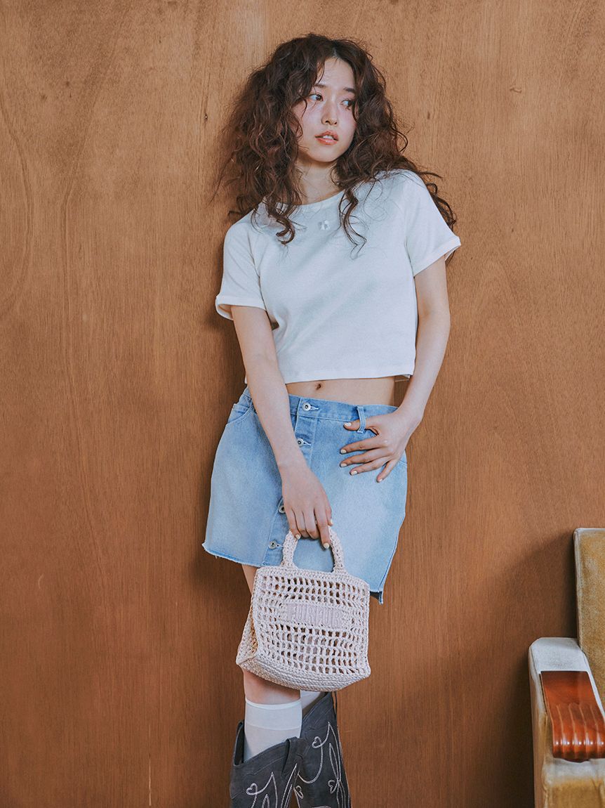 FURFUR「【限定カラー】ラフィアロゴトートバッグ」|トートバッグ|