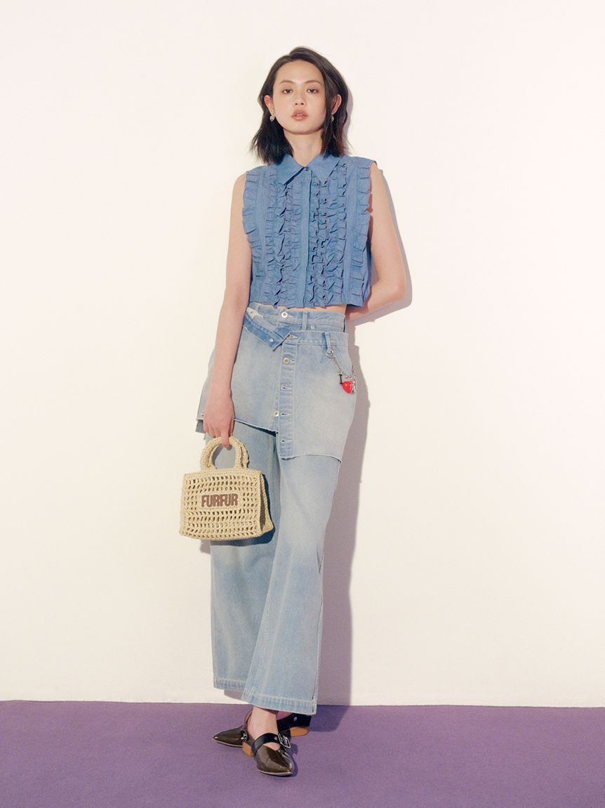 FURFUR「【限定カラー】ラフィアロゴトートバッグ」|トートバッグ|