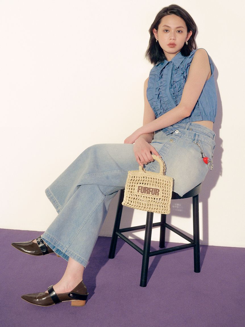 FURFUR「【限定カラー】ラフィアロゴトートバッグ」|トートバッグ|