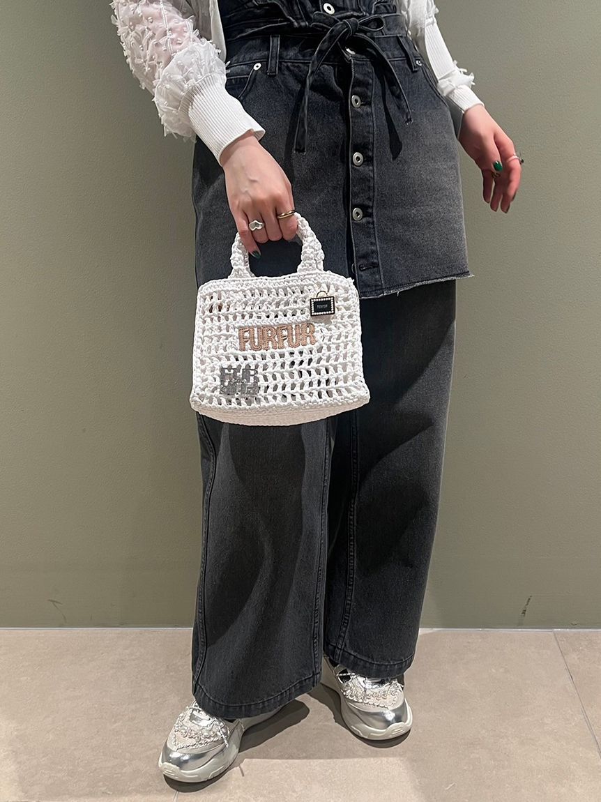 FURFUR「【限定カラー】ラフィアロゴトートバッグ」|トートバッグ|