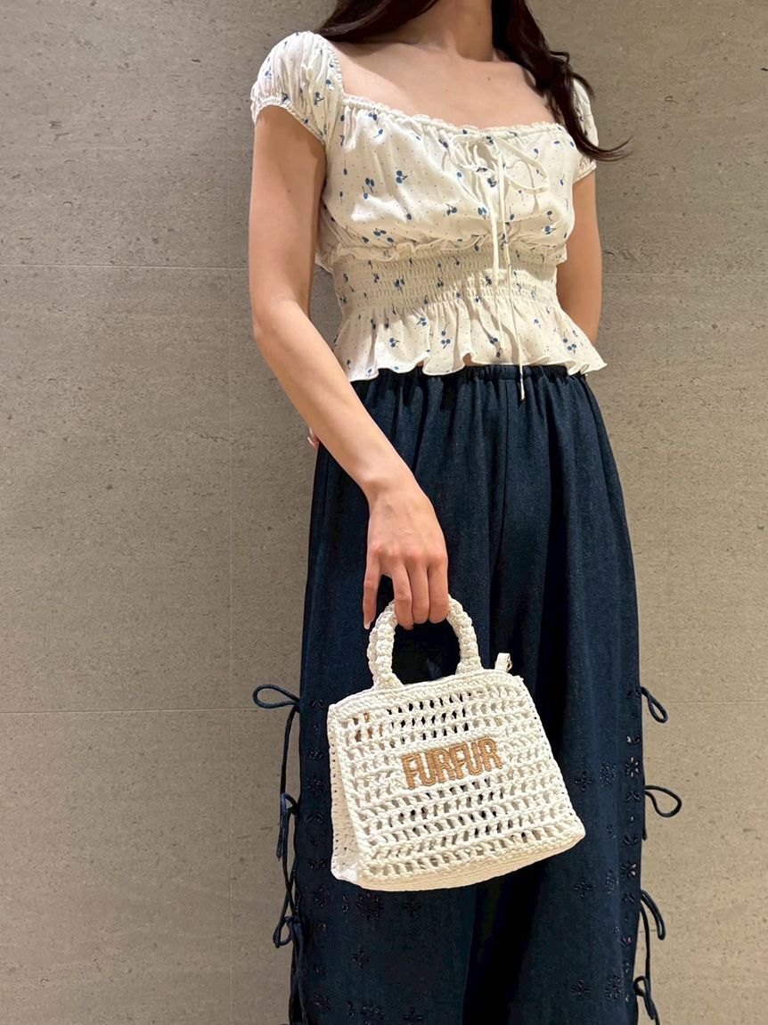 FURFUR「【限定カラー】ラフィアロゴトートバッグ」|トートバッグ|