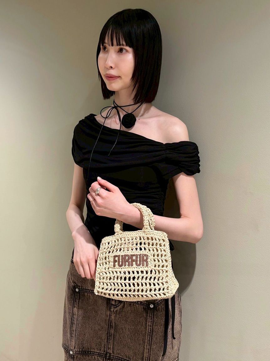 FURFUR「【限定カラー】ラフィアロゴトートバッグ」|トートバッグ|