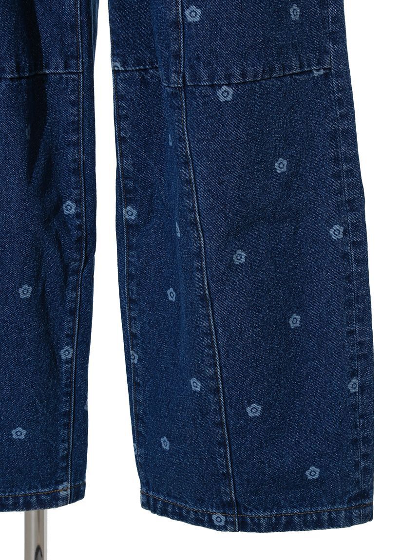 LILY BROWN「【WEB限定】【LILY BROWN&times;MARY QUANT】デイジー柄ワイドデニムパンツ」|デニム|