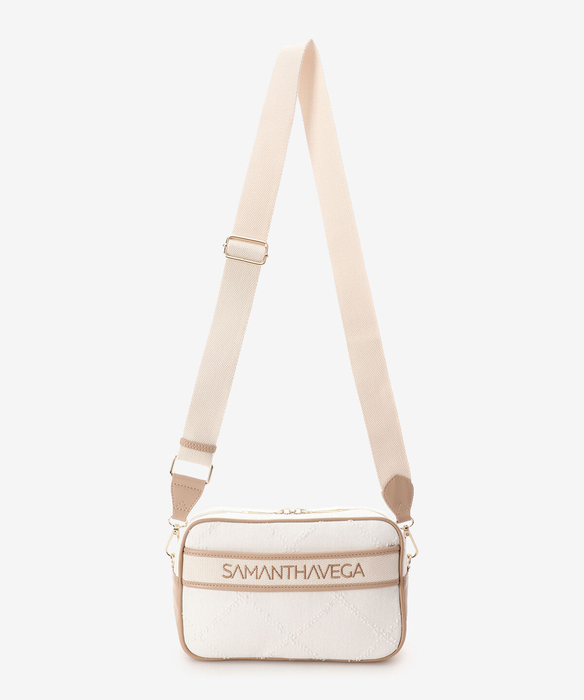 Samantha Vega「ロゴテープデニム風ショルダー」|ショルダー・メッセンジャー|