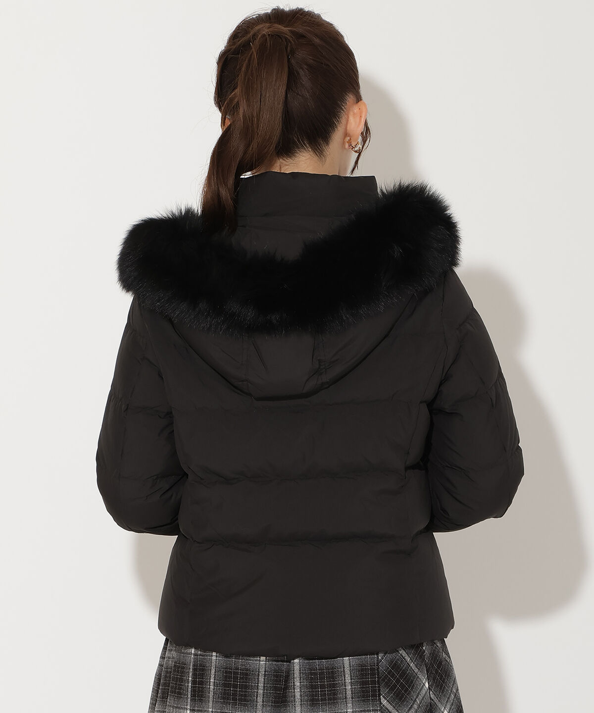 アンドクチュール「FOXファー付きショートダウン」|ダウン|