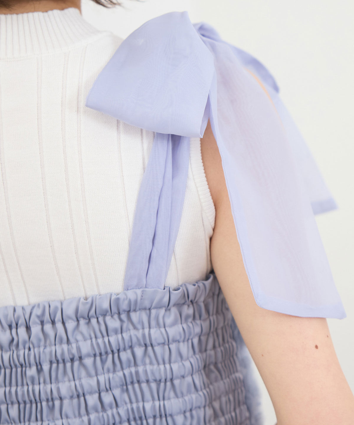 REDYAZEL「3Dフラワーレースショルダーリボンビスチェ」|キャミソール|