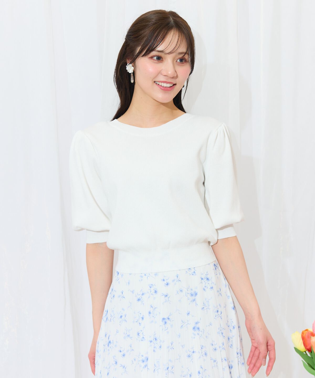 WILLSELECTION「2WAYリボンラメニットプルオーバー」|ニット・セーター|