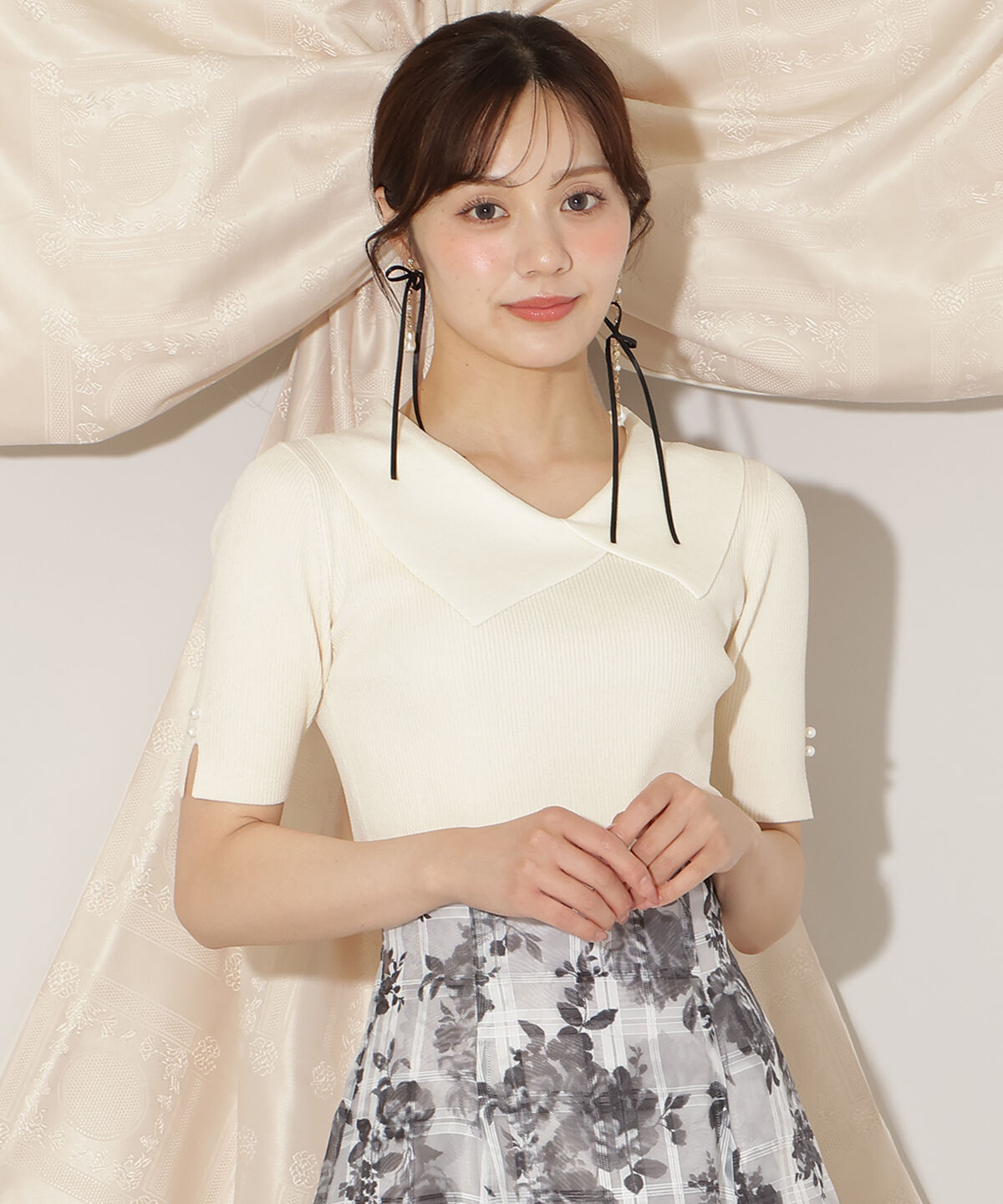 WILLSELECTION「アシメカラーリブニット」|ニット・セーター|オフ