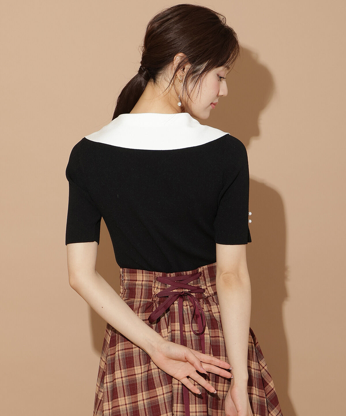 WILLSELECTION「アシメカラーリブニット」|ニット・セーター|