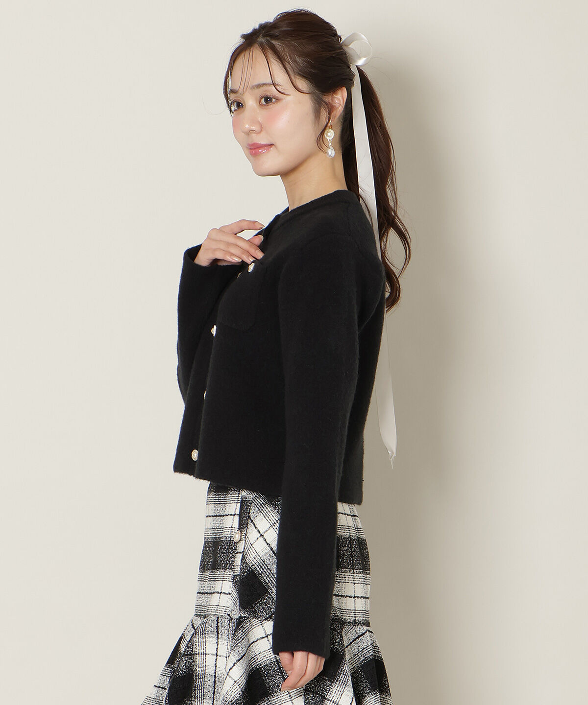 WILLSELECTION「モヘアライクニットジャケット」|カーディガン|