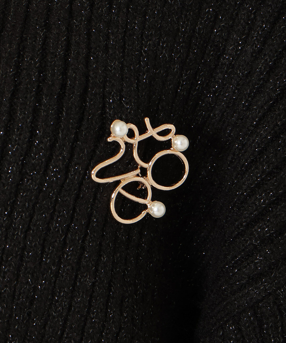 WILLSELECTION「ブローチ付きクロップドラメニット」|ニット・セーター|