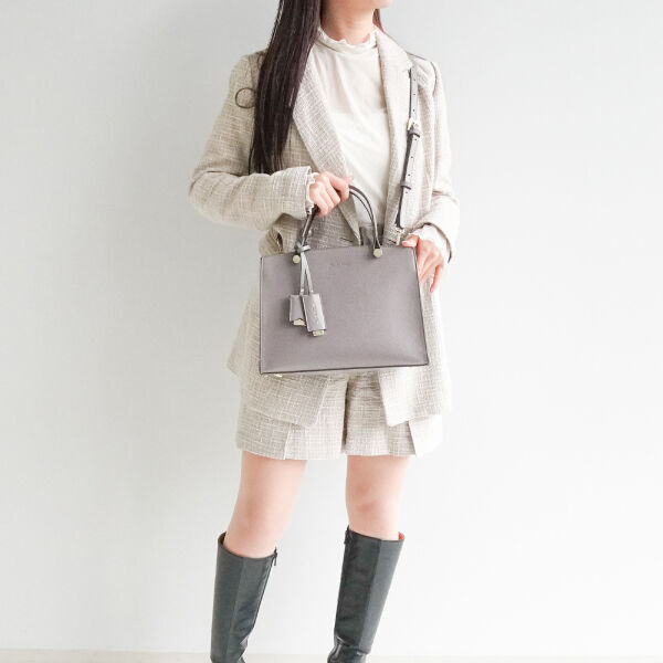 Jewelna Rose「ジュエルナローズ |ターミー ハンドバッグ トート ミドルサイズ コンパクト  10757」|トートバッグ|