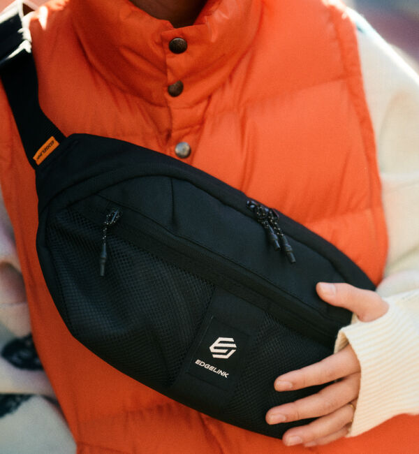 EDGELINK「EDGELINK／エッジリンク ハイフノーム ボディバッグ 60152」|ショルダー・メッセンジャー|ブラック